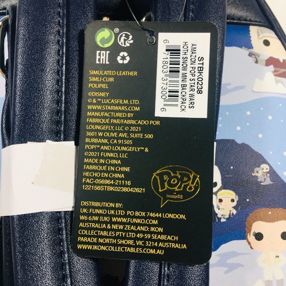 Loungefly Star Wars Hans Solo Princess Leia On Hoth Mini Backpack Exclusive main image 5